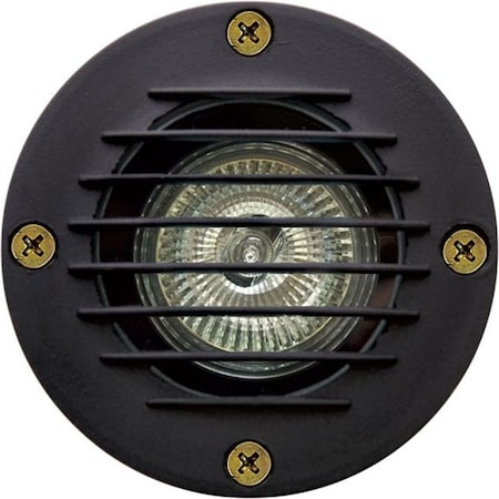 Dabmar Lighting Dabmar Lighting LV295-B Cast Aluminum In-Ground Well Light with Grill; Black LV295-B